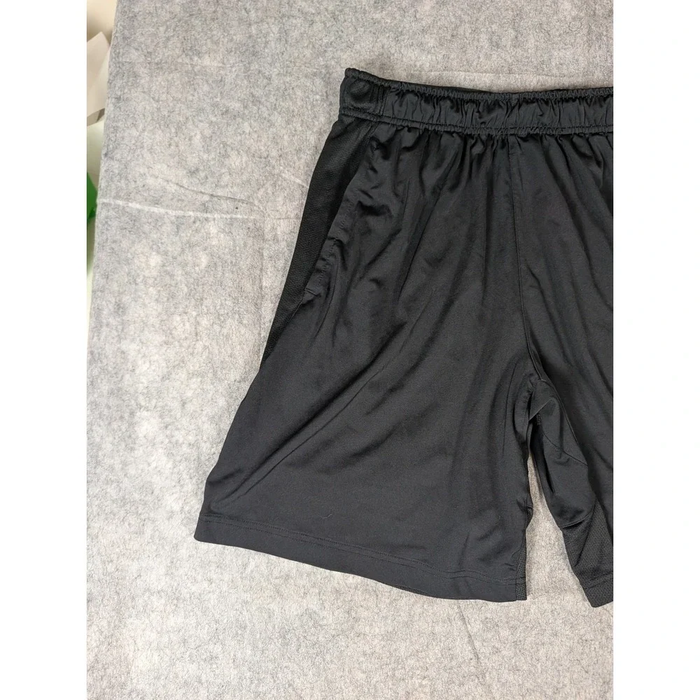 Nike Mens Dri-FIT Basketball Training Shorts Black Mesh Panels Size L